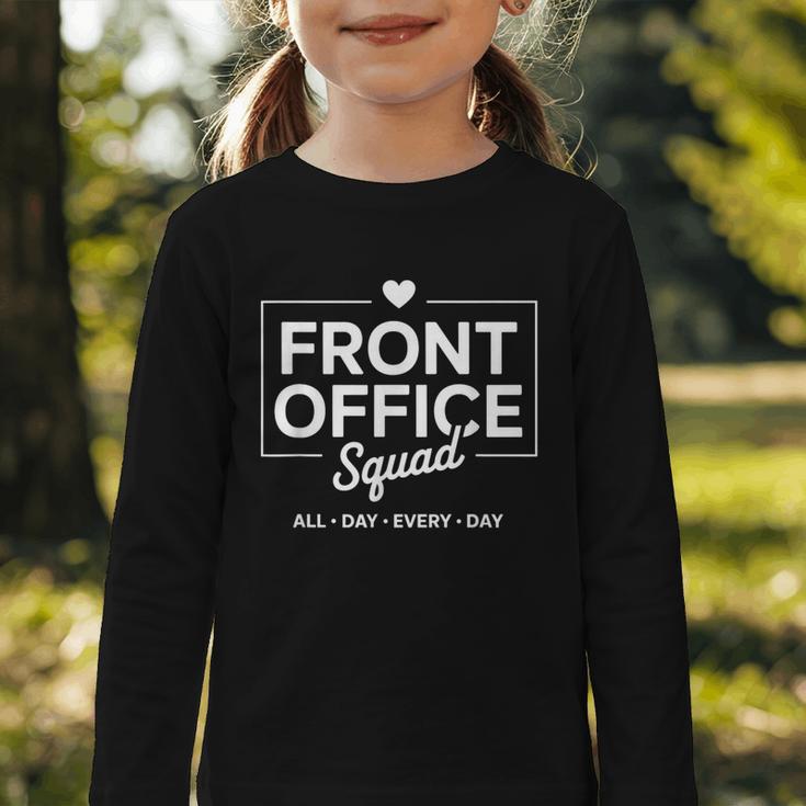 Front Office Squad Back To School Staff Appreciation Graphic Toddler Long Sleeve Tee Front Office Squad Back To School Staff Appreciation Graphic Toddler Long Sleeve Tee