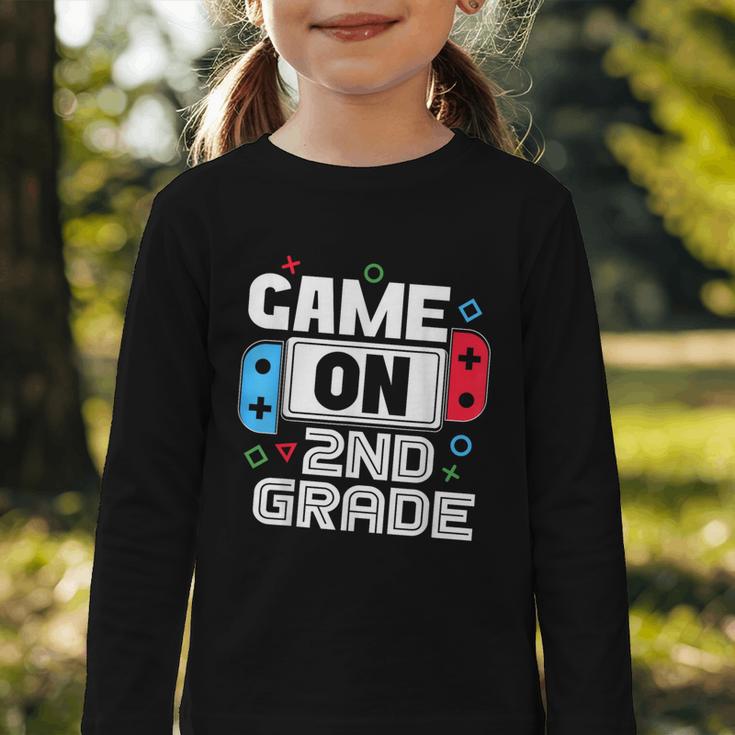 Gamer Back To School Game 2nd Grade Kids Boys Graphic Toddler Long Sleeve Tee