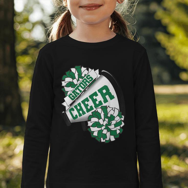 Gators Cheer Back To School Cheerleading Spirit G Graphic Toddler Long Sleeve Tee Gators Cheer Back To School Cheerleading Spirit G Graphic Toddler Long Sleeve Tee