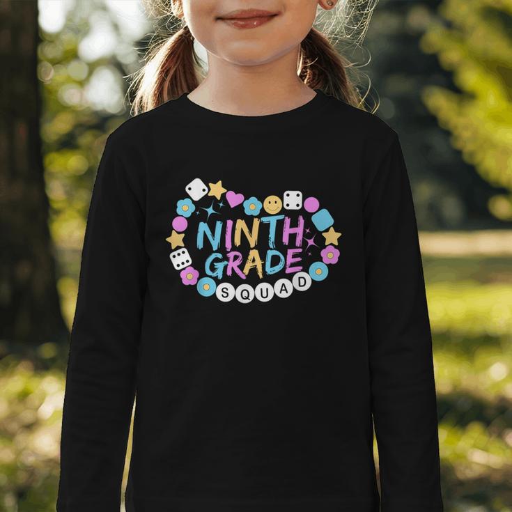 Girls 9th Grade Vibes Back To School Ninth Grade Graphic Toddler Long Sleeve Tee Girls 9th Grade Vibes Back To School Ninth Grade Graphic Toddler Long Sleeve Tee