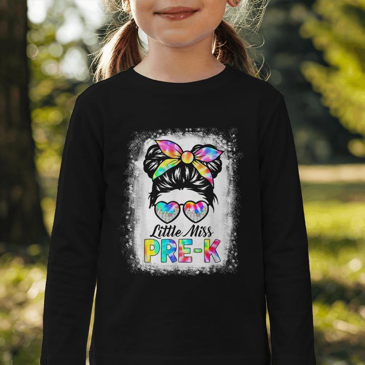 Girls PRE-K Preschool Back To School Cute Little Miss Pre-k Graphic Toddler Long Sleeve Tee Girls PRE-K Preschool Back To School Cute Little Miss Pre-k Graphic Toddler Long Sleeve Tee