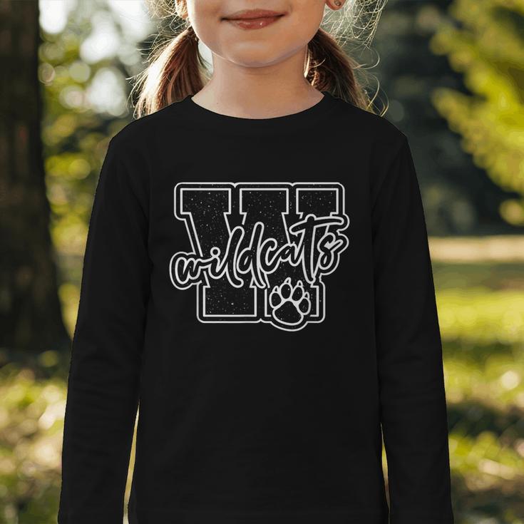 Go Cheer Wildcats High School Spirit Fan Team Back To School Graphic Toddler Long Sleeve Tee Go Cheer Wildcats High School Spirit Fan Team Back To School Graphic Toddler Long Sleeve Tee