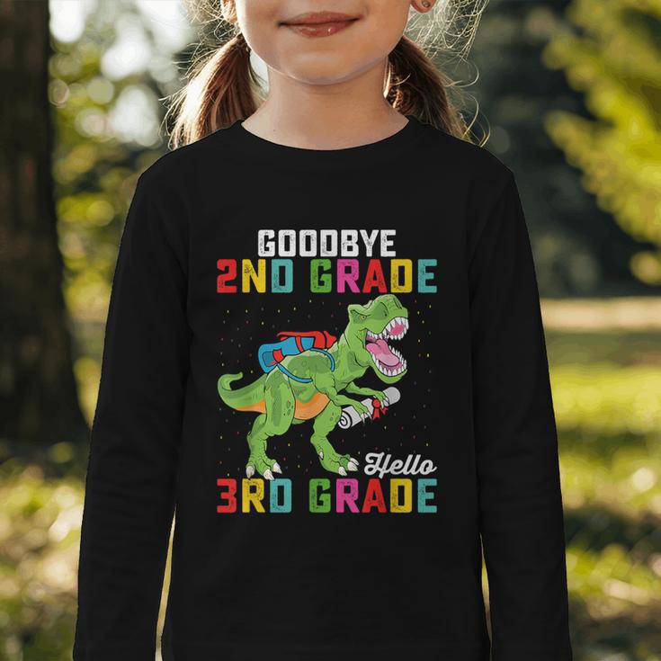 Goodbye 2nd Grade Hello 3rd GradeRex Back To School Graphic Toddler Long Sleeve Tee Goodbye 2nd Grade Hello 3rd GradeRex Back To School Graphic Toddler Long Sleeve Tee