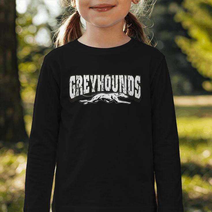 Greyhounds Mascot Back To School Team Spirit Graphic Toddler Long Sleeve Tee Greyhounds Mascot Back To School Team Spirit Graphic Toddler Long Sleeve Tee