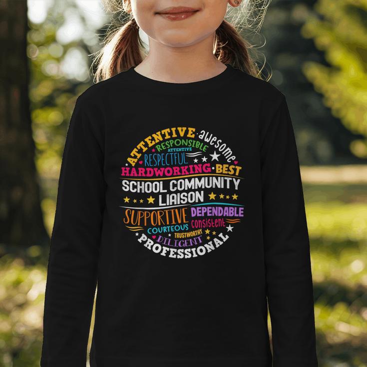 Groovy School Community Liaison Back To School Appreciation Graphic Toddler Long Sleeve Tee Groovy School Community Liaison Back To School Appreciation Graphic Toddler Long Sleeve Tee