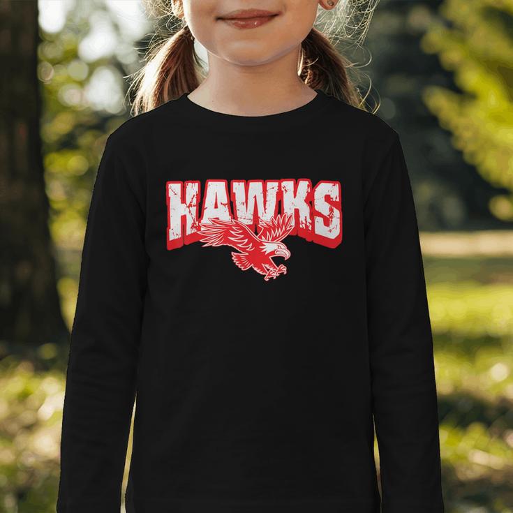 Hawks Back To School Spirit R Graphic Toddler Long Sleeve Tee
