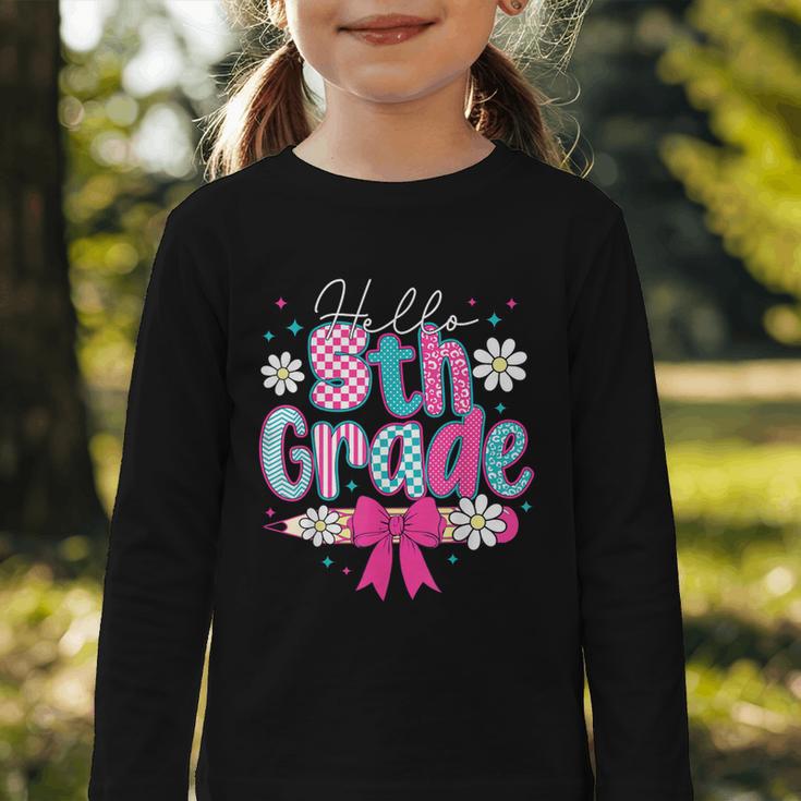 Hello Fifth Grade Team 5th Grade Back To School Boys Girls Graphic Toddler Long Sleeve Tee Hello Fifth Grade Team 5th Grade Back To School Boys Girls Graphic Toddler Long Sleeve Tee