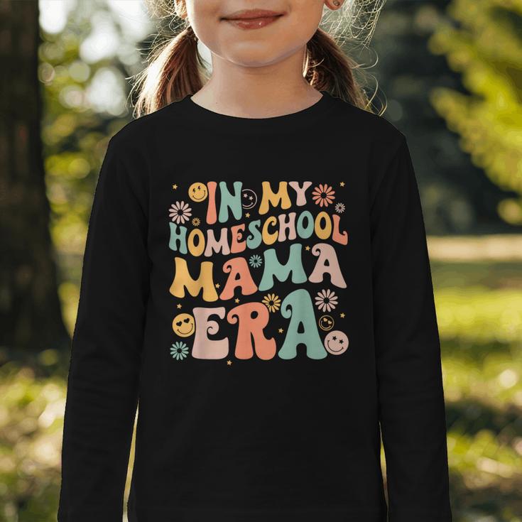 In My Homeschool Mama Era Retro Back To School Graphic Toddler Long Sleeve Tee In My Homeschool Mama Era Retro Back To School Graphic Toddler Long Sleeve Tee