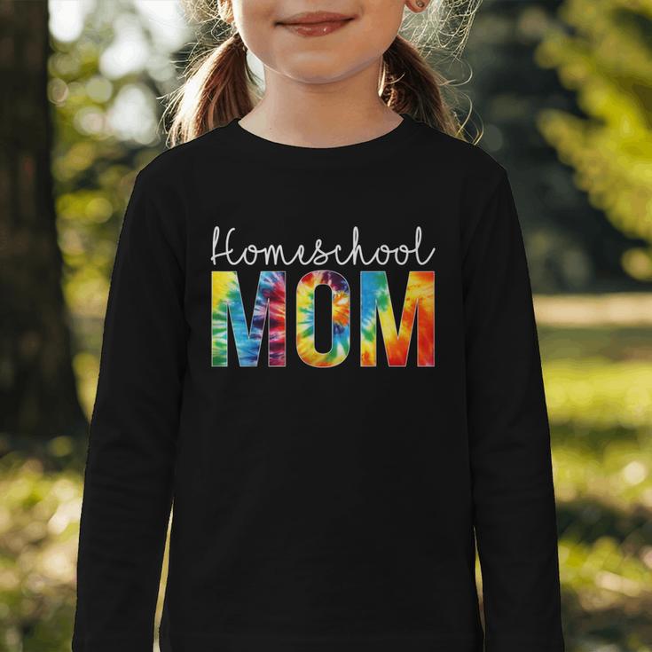 Homeschool Mom Tie Dye Back To School Day For Women For Work Graphic Toddler Long Sleeve Tee Homeschool Mom Tie Dye Back To School Day For Women For Work Graphic Toddler Long Sleeve Tee