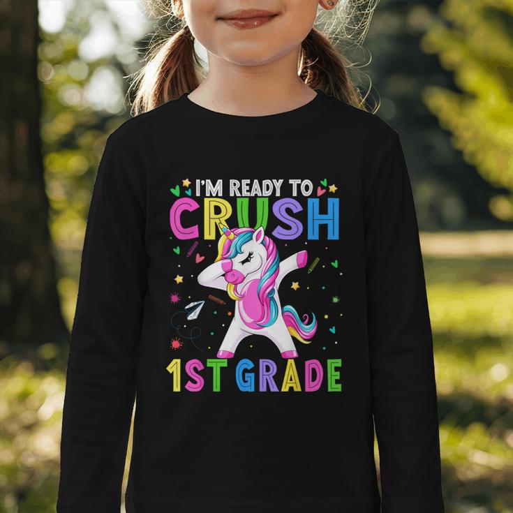 I'm Ready For First Grade Back To School 1st Grade Girls Graphic Toddler Long Sleeve Tee I'm Ready For First Grade Back To School 1st Grade Girls Graphic Toddler Long Sleeve Tee