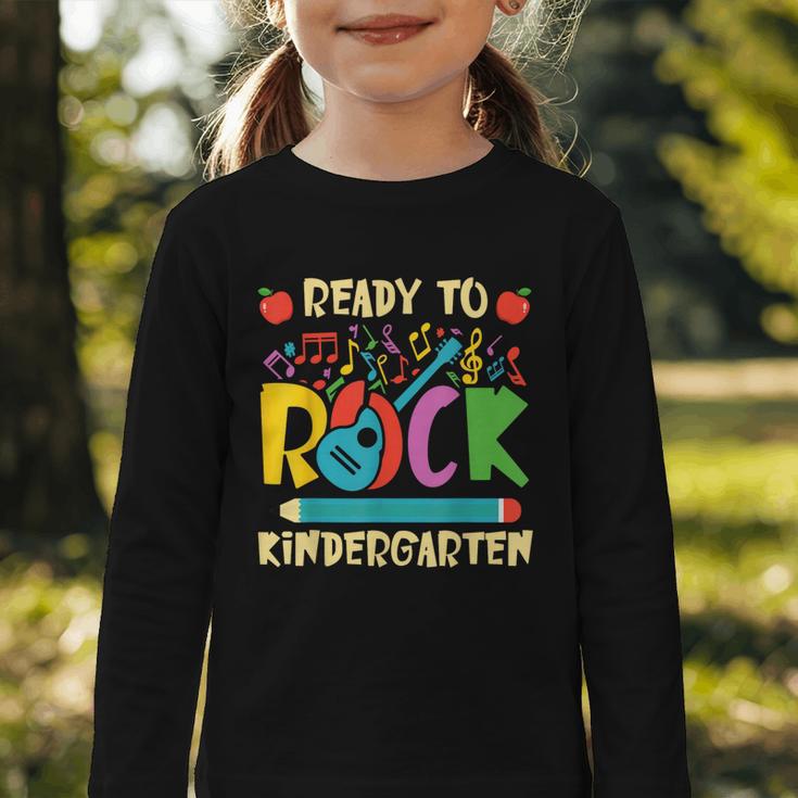 I'm Ready To Rock Kindergarten Guitar Back To School Boys Graphic Toddler Long Sleeve Tee I'm Ready To Rock Kindergarten Guitar Back To School Boys Graphic Toddler Long Sleeve Tee