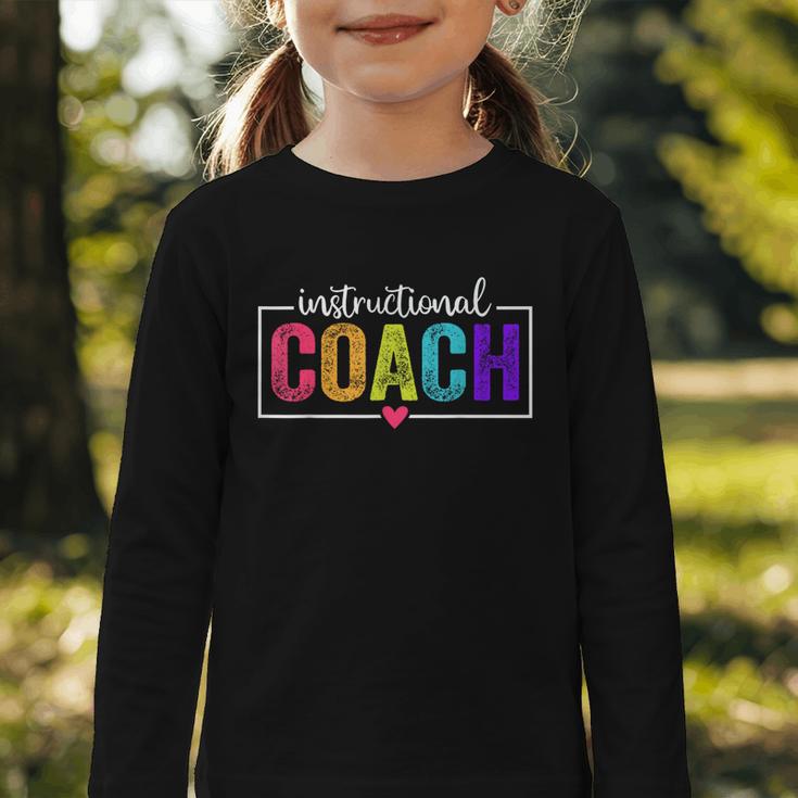 Instructional Coach Appreciation Back To School Graphic Toddler Long Sleeve Tee