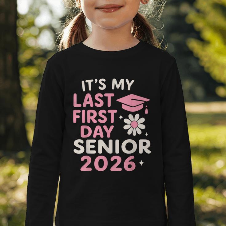 It’s My Last First Day Senior 2026 Back To School Class 2026 Graphic Toddler Long Sleeve Tee It’s My Last First Day Senior 2026 Back To School Class 2026 Graphic Toddler Long Sleeve Tee