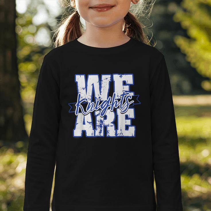 We Are Knights Back To School Spirit B Graphic Toddler Long Sleeve Tee We Are Knights Back To School Spirit B Graphic Toddler Long Sleeve Tee