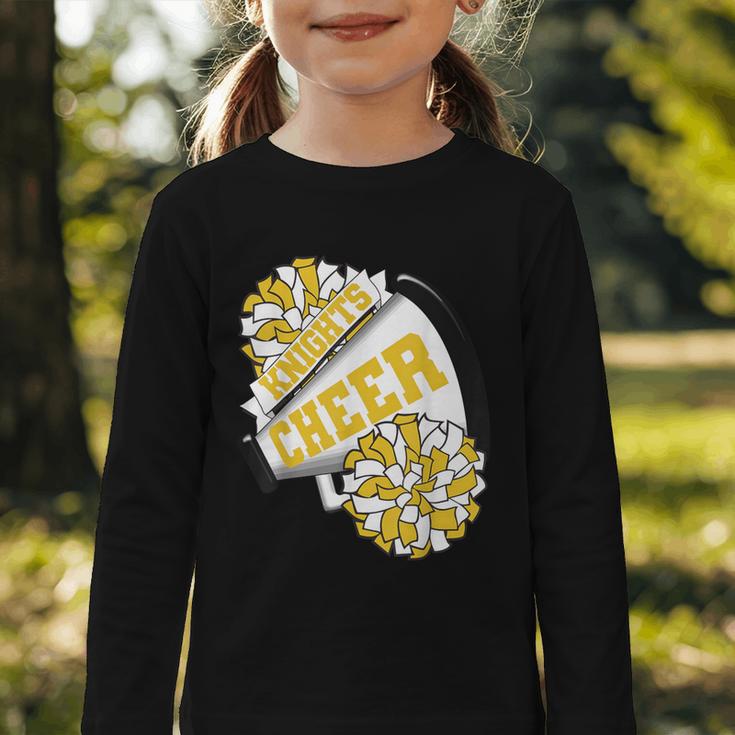 Knights Cheer Back To School Cheerleading Spirit GY Graphic Toddler Long Sleeve Tee