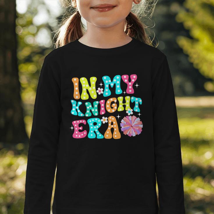 In My Knights Era Back To School Spirit Game Retro Groovy Graphic Toddler Long Sleeve Tee In My Knights Era Back To School Spirit Game Retro Groovy Graphic Toddler Long Sleeve Tee