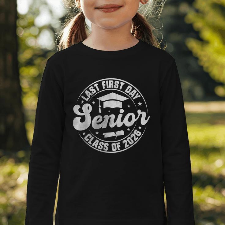 My Last First Day Senior 2026 Class Of 2026 Back To School Graphic Toddler Long Sleeve Tee