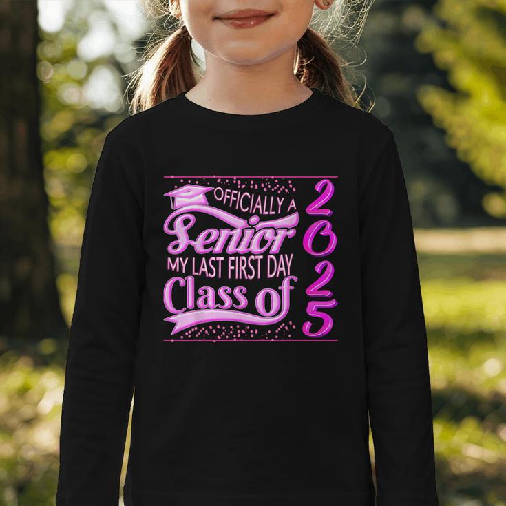My Last First Day Senior Back To School 2025 Class Of 2025 Graphic Toddler Long Sleeve Tee My Last First Day Senior Back To School 2025 Class Of 2025 Graphic Toddler Long Sleeve Tee