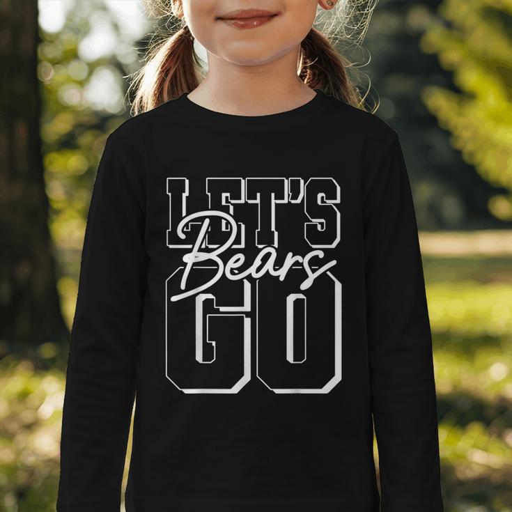 Let's Go Bears Back To School Spirit Graphic Toddler Long Sleeve Tee Let's Go Bears Back To School Spirit Graphic Toddler Long Sleeve Tee