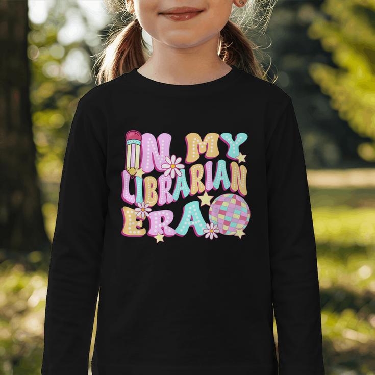 In My Librarian Era Cool Back To School Outfit Girl Women Graphic Toddler Long Sleeve Tee In My Librarian Era Cool Back To School Outfit Girl Women Graphic Toddler Long Sleeve Tee