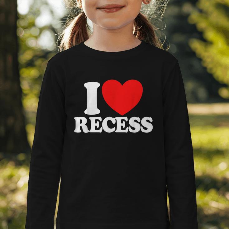 I Love Recess Red Heart Back To School Kids Recess Graphic Toddler Long Sleeve Tee I Love Recess Red Heart Back To School Kids Recess Graphic Toddler Long Sleeve Tee