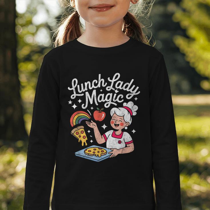 Lunch Lady Magic Cafeteria Worker Back To School Women Girls Graphic Toddler Long Sleeve Tee Lunch Lady Magic Cafeteria Worker Back To School Women Girls Graphic Toddler Long Sleeve Tee