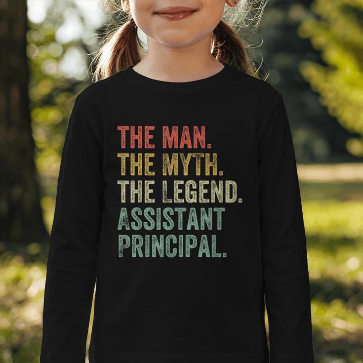Man Myth The Legend Assistant Principal Dad Back To School Graphic Toddler Long Sleeve Tee Man Myth The Legend Assistant Principal Dad Back To School Graphic Toddler Long Sleeve Tee