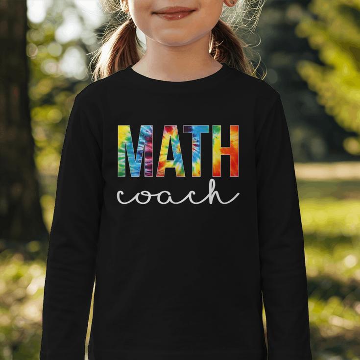 Math Coach For Work Tie Dye Back To School Appreciation Day Graphic Toddler Long Sleeve Tee Math Coach For Work Tie Dye Back To School Appreciation Day Graphic Toddler Long Sleeve Tee