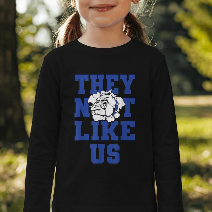Not Like Bulldog Back To School Spirit B Graphic Toddler Long Sleeve Tee Not Like Bulldog Back To School Spirit B Graphic Toddler Long Sleeve Tee