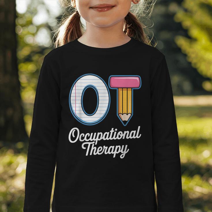 Occupational Therapy OT And COTA Back To School Graphic Toddler Long Sleeve Tee Occupational Therapy OT And COTA Back To School Graphic Toddler Long Sleeve Tee