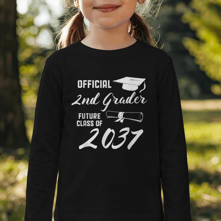 Official 2nd Grader Future Class Of 2037 Back To School Graphic Toddler Long Sleeve Tee Official 2nd Grader Future Class Of 2037 Back To School Graphic Toddler Long Sleeve Tee