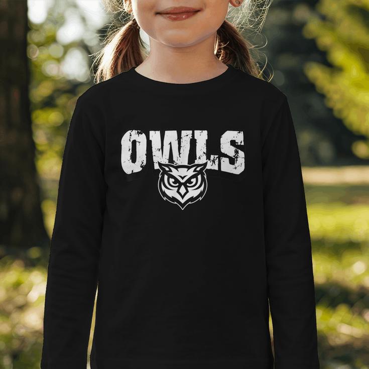 Owls Back To School Spirit Graphic Toddler Long Sleeve Tee Owls Back To School Spirit Graphic Toddler Long Sleeve Tee