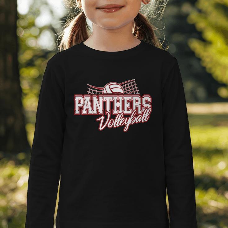 Panthers Volleyball Back To School Spirit M Graphic Toddler Long Sleeve Tee