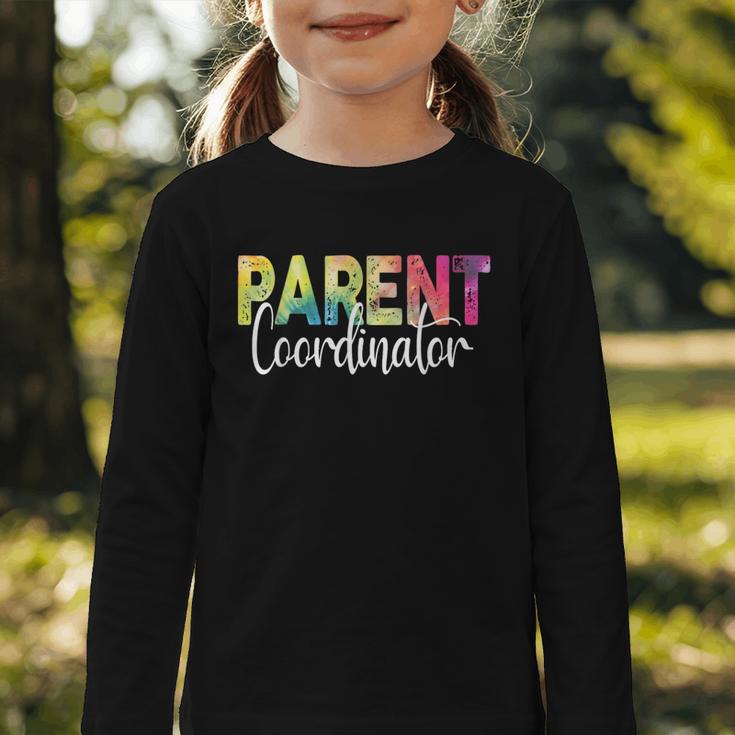 Parent Coordinator Tie Dye Back To School Appreciation Graphic Toddler Long Sleeve Tee