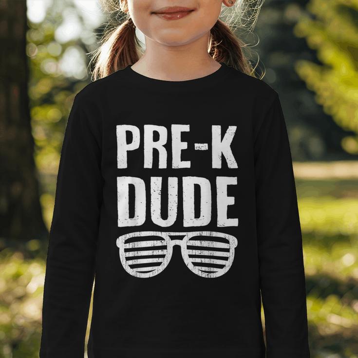 Pre-K Dude First Day Back To School Preschool Boys Kid Graphic Toddler Long Sleeve Tee Pre-K Dude First Day Back To School Preschool Boys Kid Graphic Toddler Long Sleeve Tee