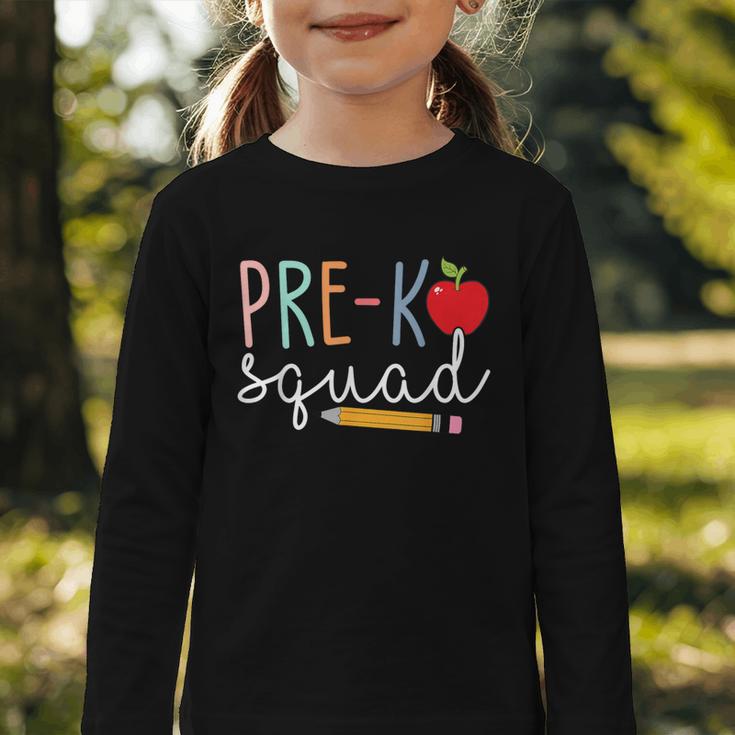Pre-K Squad Tshirt Pre-K Back To School Graphic Toddler Long Sleeve Tee
