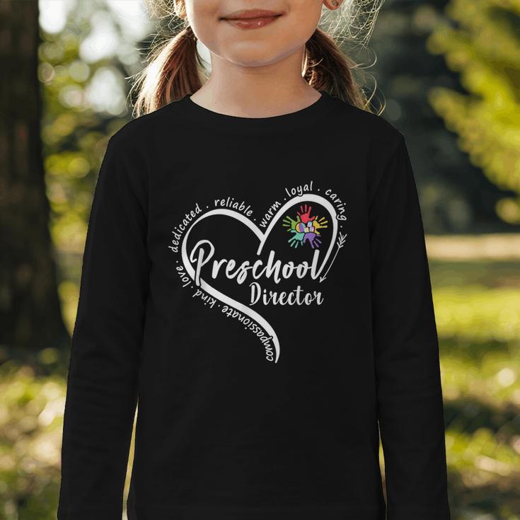 Preschool Director Assistant Back To School Daycare Thank Graphic Toddler Long Sleeve Tee