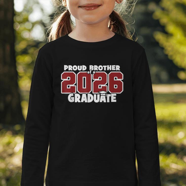 Proud Brother Of 2026 Graduate Matching Back To School M Graphic Toddler Long Sleeve Tee Proud Brother Of 2026 Graduate Matching Back To School M Graphic Toddler Long Sleeve Tee