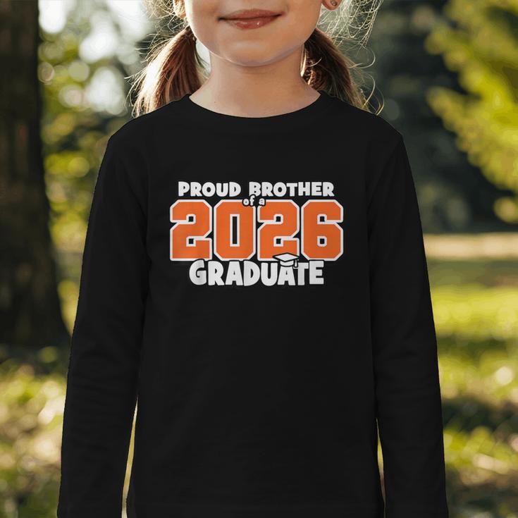 Proud Brother Of 2026 Graduate Matching Back To School O Graphic Toddler Long Sleeve Tee Proud Brother Of 2026 Graduate Matching Back To School O Graphic Toddler Long Sleeve Tee