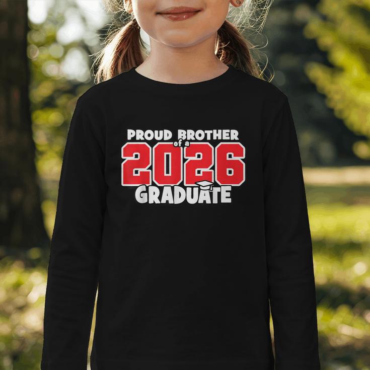 Proud Brother Of 2026 Graduate Matching Back To School R Graphic Toddler Long Sleeve Tee Proud Brother Of 2026 Graduate Matching Back To School R Graphic Toddler Long Sleeve Tee
