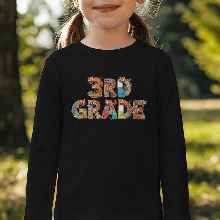 Red Panda Third Grade Back To School Kids Boys Girls Graphic Toddler Long Sleeve Tee Red Panda Third Grade Back To School Kids Boys Girls Graphic Toddler Long Sleeve Tee