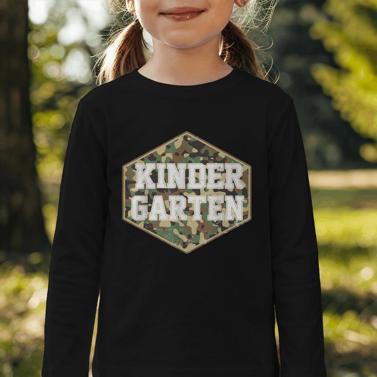 Retro Back To School Boys Old Camo Kindergarten Graphic Toddler Long Sleeve Tee Retro Back To School Boys Old Camo Kindergarten Graphic Toddler Long Sleeve Tee