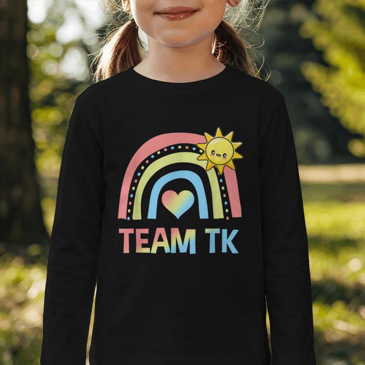 Retro Team TK Back To School Transitional Kindergarten Graphic Toddler Long Sleeve Tee Retro Team TK Back To School Transitional Kindergarten Graphic Toddler Long Sleeve Tee