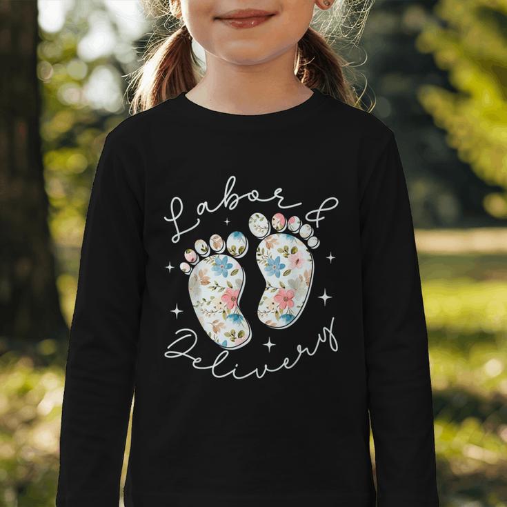 Retro Wildflowers Labor And Delivery Nurse Back To School Graphic Toddler Long Sleeve Tee Retro Wildflowers Labor And Delivery Nurse Back To School Graphic Toddler Long Sleeve Tee