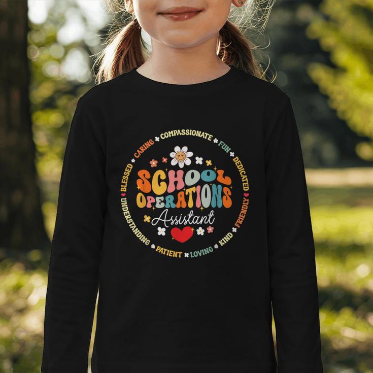 School Operations Assistant Back To School Appreciation Week Graphic Toddler Long Sleeve Tee School Operations Assistant Back To School Appreciation Week Graphic Toddler Long Sleeve Tee