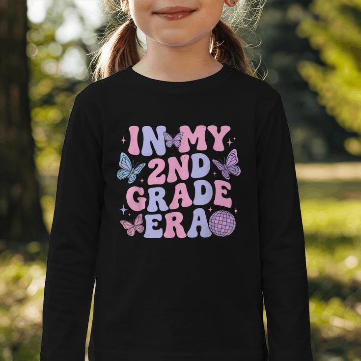 In My Second 2nd Grade Era Groovy Back To School Students Graphic Toddler Long Sleeve Tee In My Second 2nd Grade Era Groovy Back To School Students Graphic Toddler Long Sleeve Tee