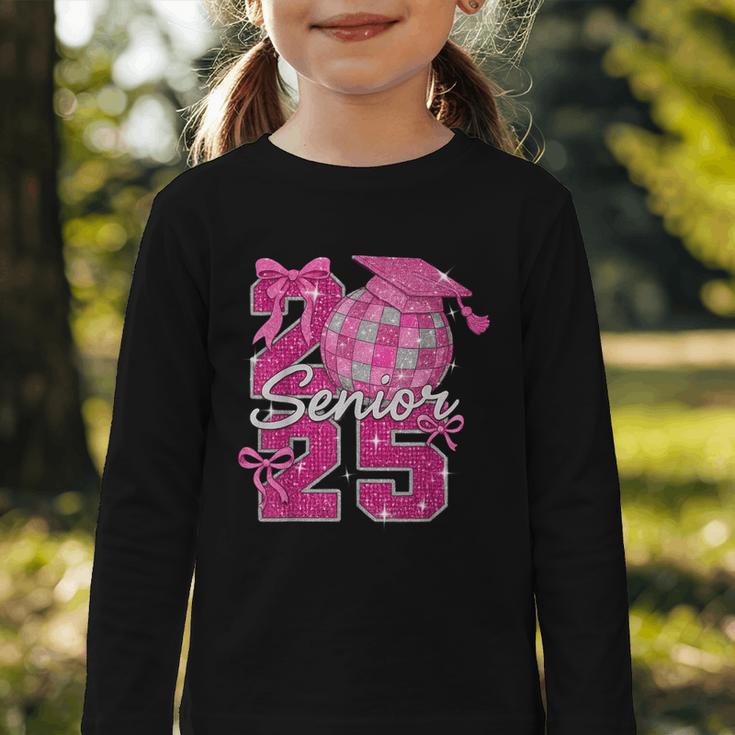 Senior 2025 Class Of 2025 Bows Back To School 2025 Graphic Toddler Long Sleeve Tee Senior 2025 Class Of 2025 Bows Back To School 2025 Graphic Toddler Long Sleeve Tee