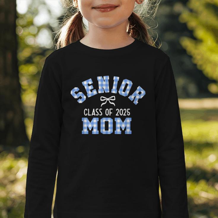 Senior 2025 Class Of 2025 Senior Mom Bow Back To School Graphic Toddler Long Sleeve Tee