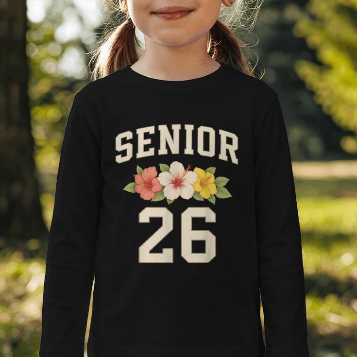 Senior Class Of 2026 Hibiscus Floral Girls Back To School Graphic Toddler Long Sleeve Tee Senior Class Of 2026 Hibiscus Floral Girls Back To School Graphic Toddler Long Sleeve Tee