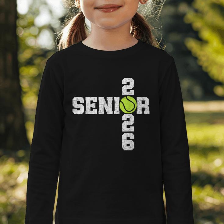 Senior Class Of 2026 Tennis Seniors Back To School 2026 Graphic Toddler Long Sleeve Tee